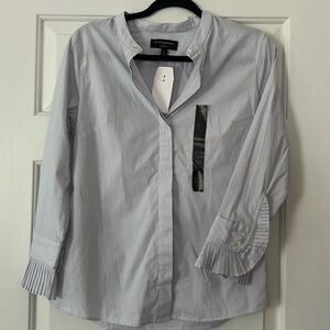 NWT Banana Republic Ruffle Sleeve Tailored button down